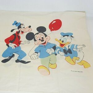 Vintage Mickey Mouse Vintage Twin Sheet Pillow Case Walt Disney Wamsutta